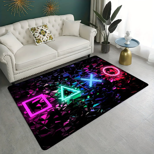 1pc, 3D Player Game Mode Area Rug Anti-slip Game Carpet Player Anti-slip Floor Mat Player Room Decoration Home Decoration Tapestry