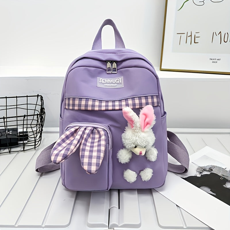 Cute Rabbit Backpack, Mini Backpack, Cartoon Bag Casual Daypack For Shopping, Travel, Outing And Leisure