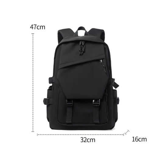 Simple solid color backpack, travel backpack, plenty of storage space, very suitable for commuting, school, work and going out.