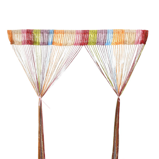 1x2m Beaded String Curtain Door Curtain Beads Thread Tassel Curtains Window Wall Panel Room Divider Doorway Home Wedding Decor