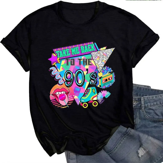 Women's T-shirt I Love 90s The Mens Clothes Music Graphic Tees Men Clothing Birthday Gift Funny Gifts Vintage Cotton Shirts Tees