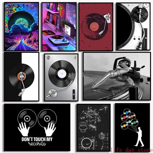 Vinyl Record Studio Poster/Wall Art V.01