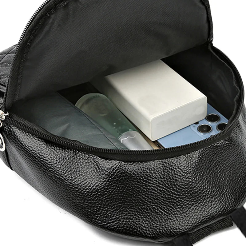 Men's and women's travel small backpack with bow pattern design, suitable for school trips and schoolbags for books