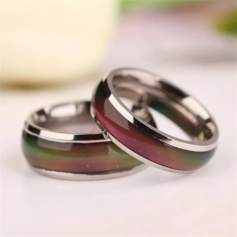 Fine Jewelry Mood Ring Color Change Emotion Feeling Mood Ring Changeable Band Temperature Ring jewelry