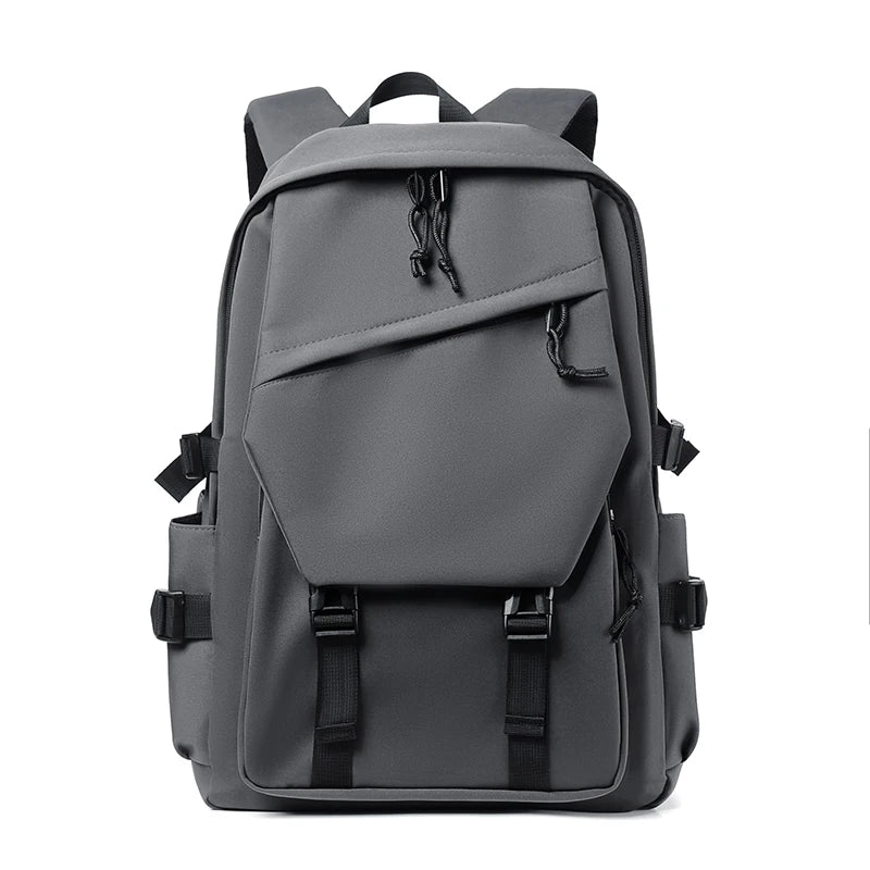 Simple solid color backpack, travel backpack, plenty of storage space, very suitable for commuting, school, work and going out.