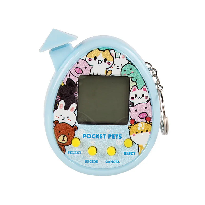 Electronic Pets Game Toys Virtual Tamagotchi Original Digital Animals Toys Mini Screen Game Machine Keychain Children's Toys
