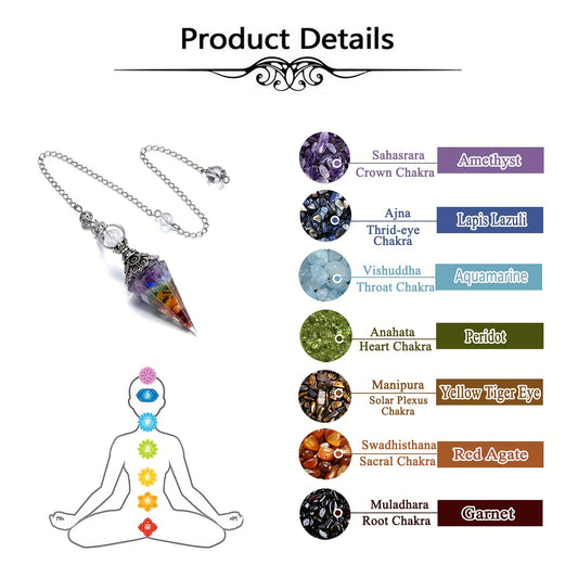 1pc Natural Amethyst, Aquamarine Chakra, Healing Aura Pendulum, 12 Crystal Point Pendant, With Hexagram Charm Spell, Balance Magnetic Field Dream Catcher