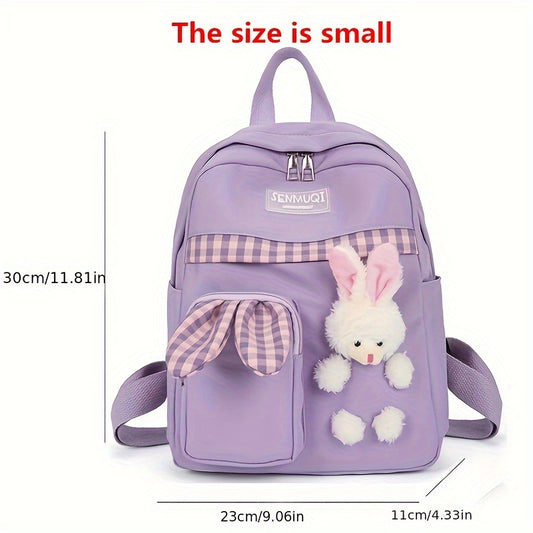 Cute Rabbit Backpack, Mini Backpack, Cartoon Bag Casual Daypack For Shopping, Travel, Outing And Leisure