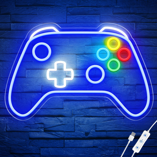 1pc Gamer Neon Sign, Dimmable Led Neon Sign For Wall Decor, Gaming Neon Sign For Teen Boy Room Decor, Best Gamer Gifts For Boys, Game Room Sign For Bedroom Wall Decor