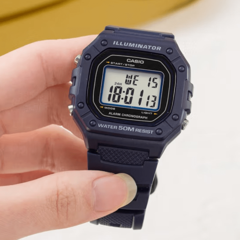 Casio Classic Chronograph Watch Womens Digital Sports 50M