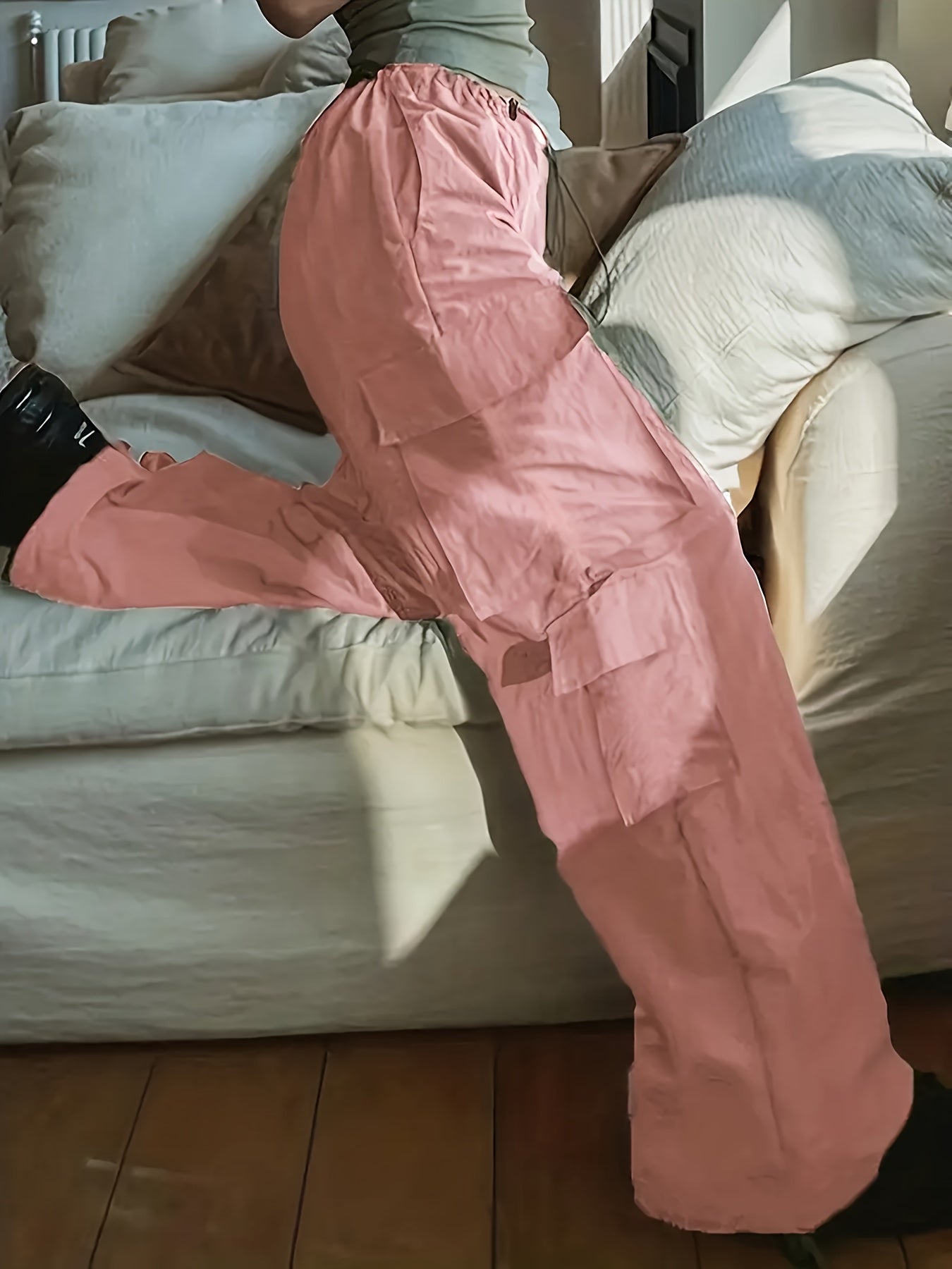 Y2K Cargo Parachute Pants for Women With Pockets All Day