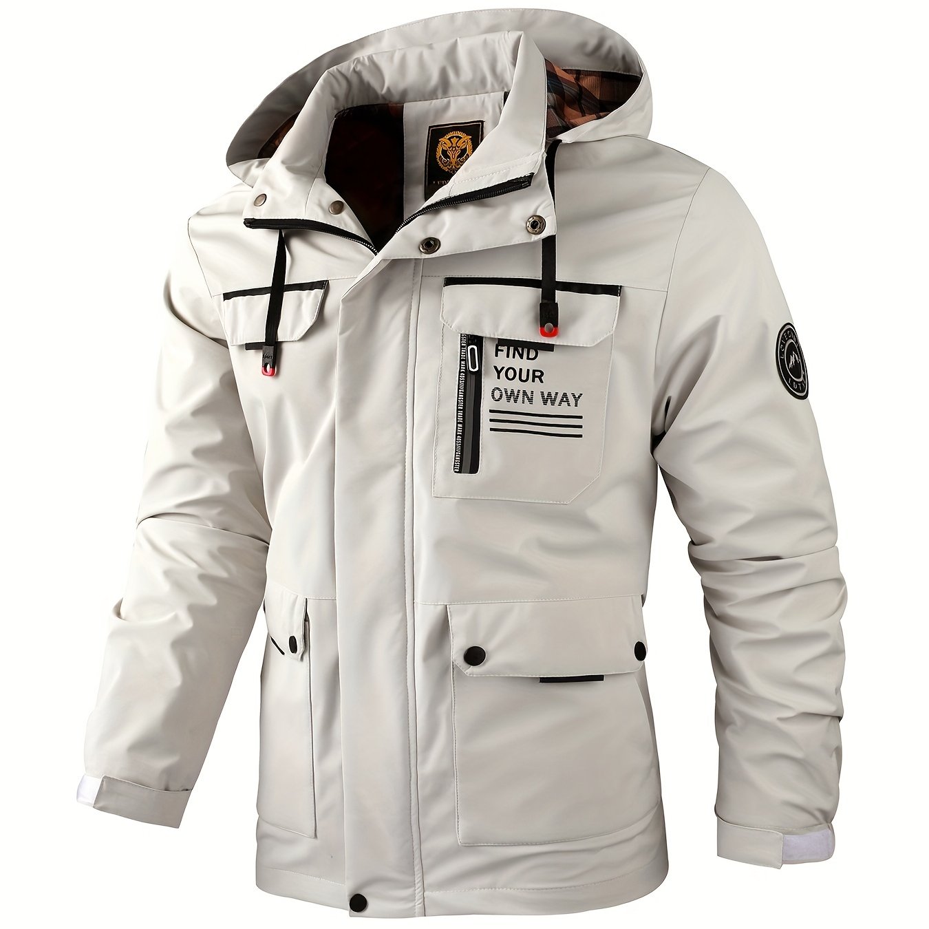 Men's Fashion Windbreaker Jacket - Casual, Thin, Ideal for Spring Outdoor Activities