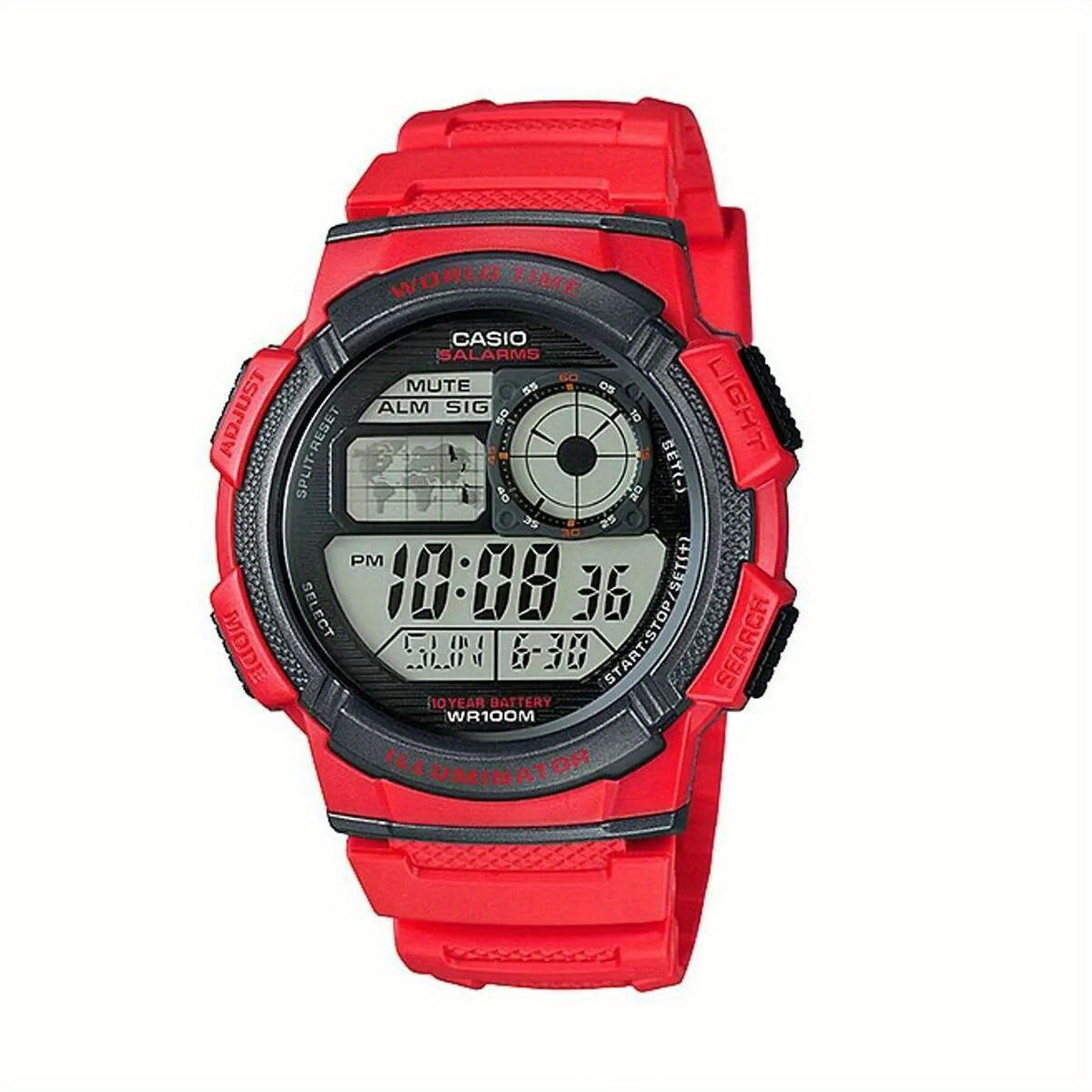 Casio AE Series Digital Sports Watch Water Resistant 100m