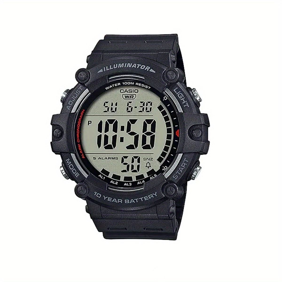 Casio AE Series Digital Sports Watch Water Resistant 100m