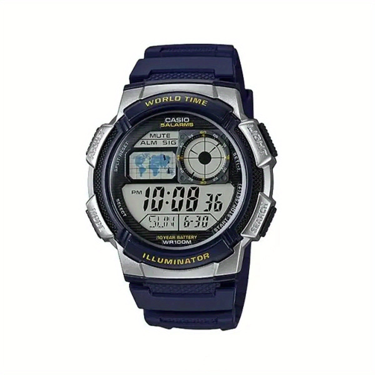 Casio AE Series Digital Sports Watch Water Resistant 100m