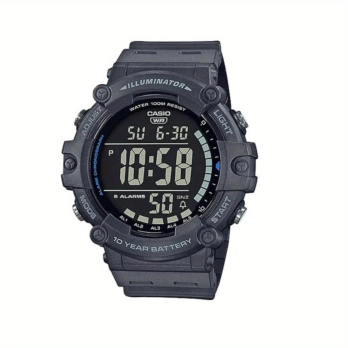 Casio AE Series Digital Sports Watch Water Resistant 100m