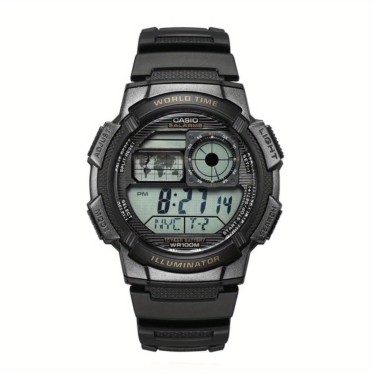 Casio AE Series Digital Sports Watch Water Resistant 100m