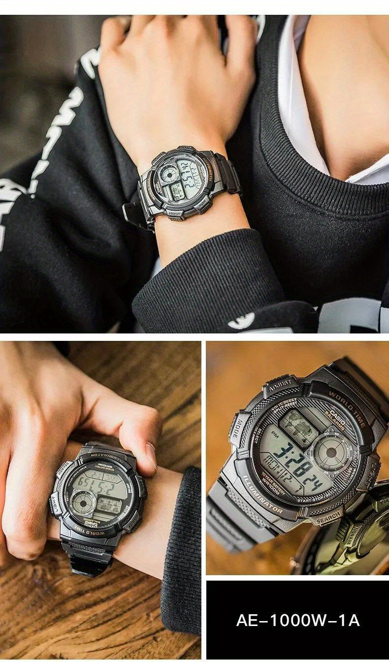 Casio AE Series Digital Sports Watch Water Resistant 100m