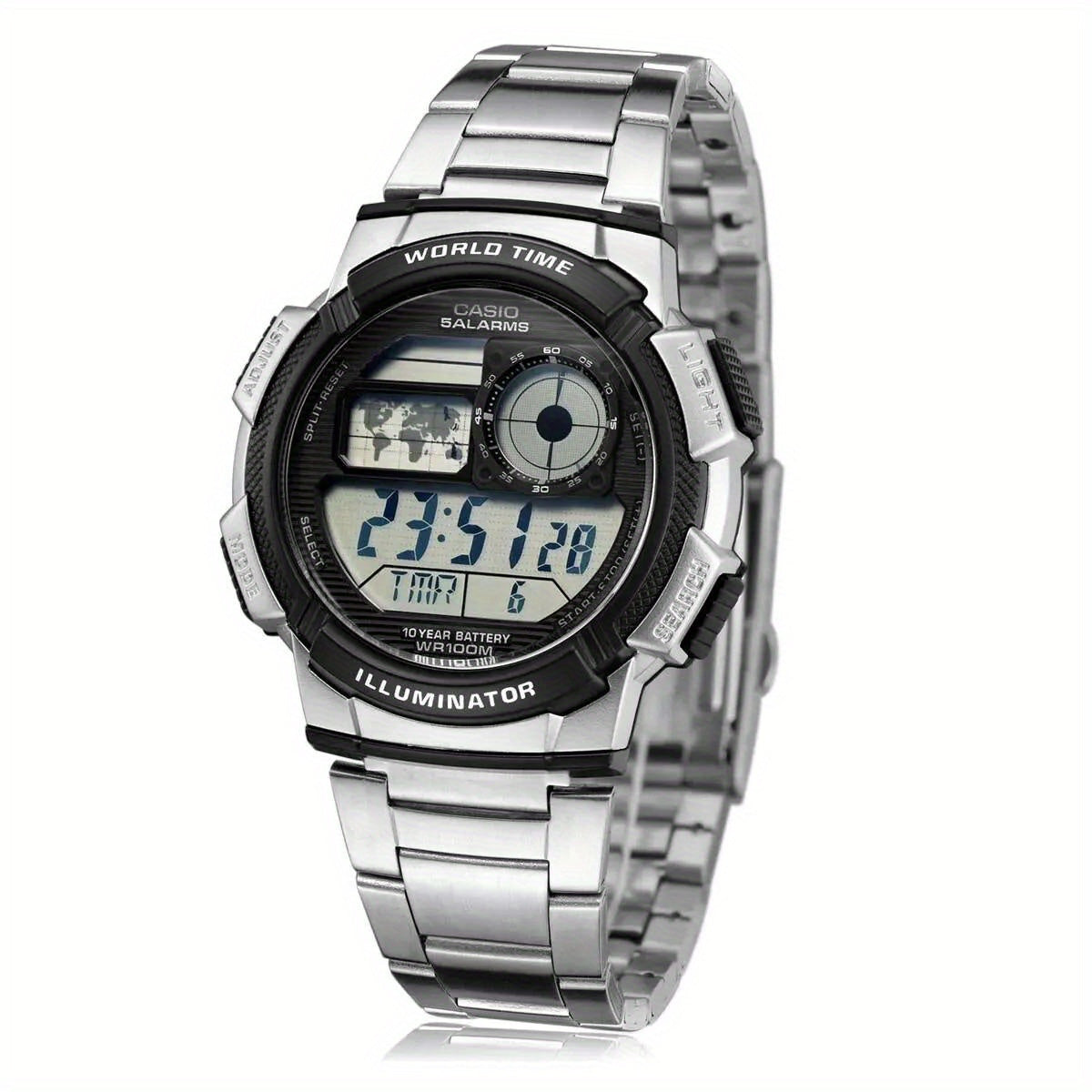 Casio AE Series Digital Sports Watch Water Resistant 100m