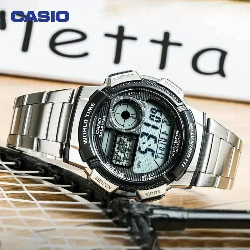Casio AE Series Digital Sports Watch Water Resistant 100m