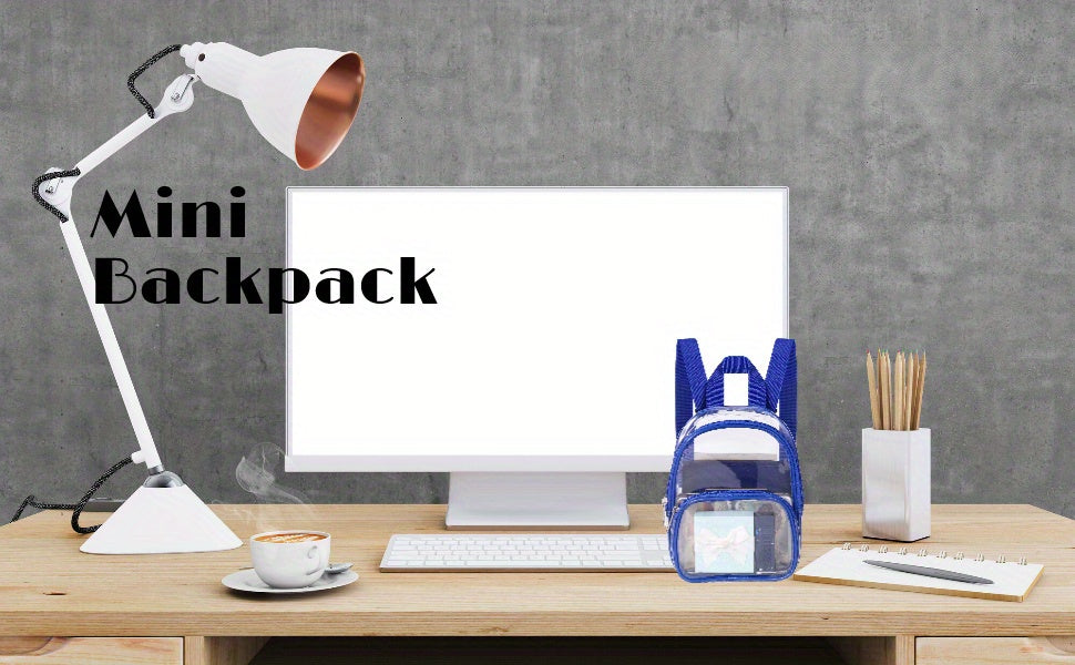 Clear Small Backpack Stadium Approved PVC Crossbody Bag