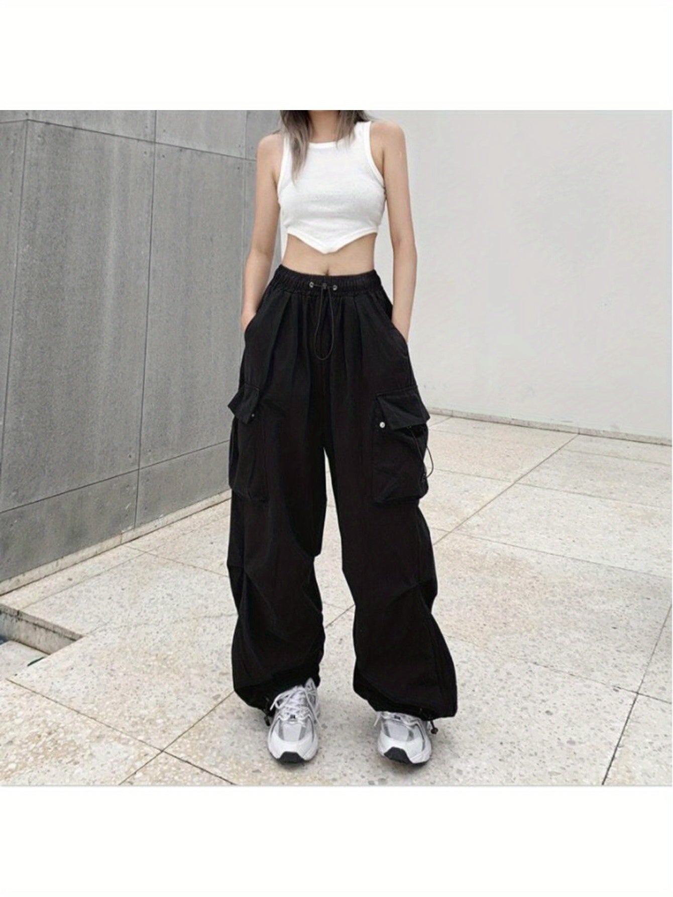 Streetwear Baggy Parachute Pants Wide Leg Joggers For All