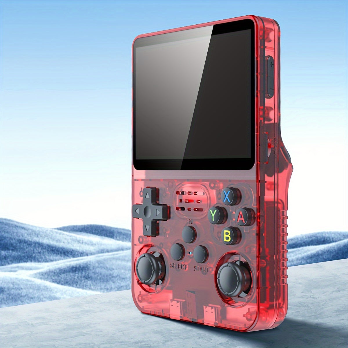 R36S Handheld Game Console 3.5 Inch IPS Screen Retro Game Console Linux System Screen Portable Pocket Video Player Travel Essentials, 128G Extra Large Memory, Perfect Halloween Christmas Gifts