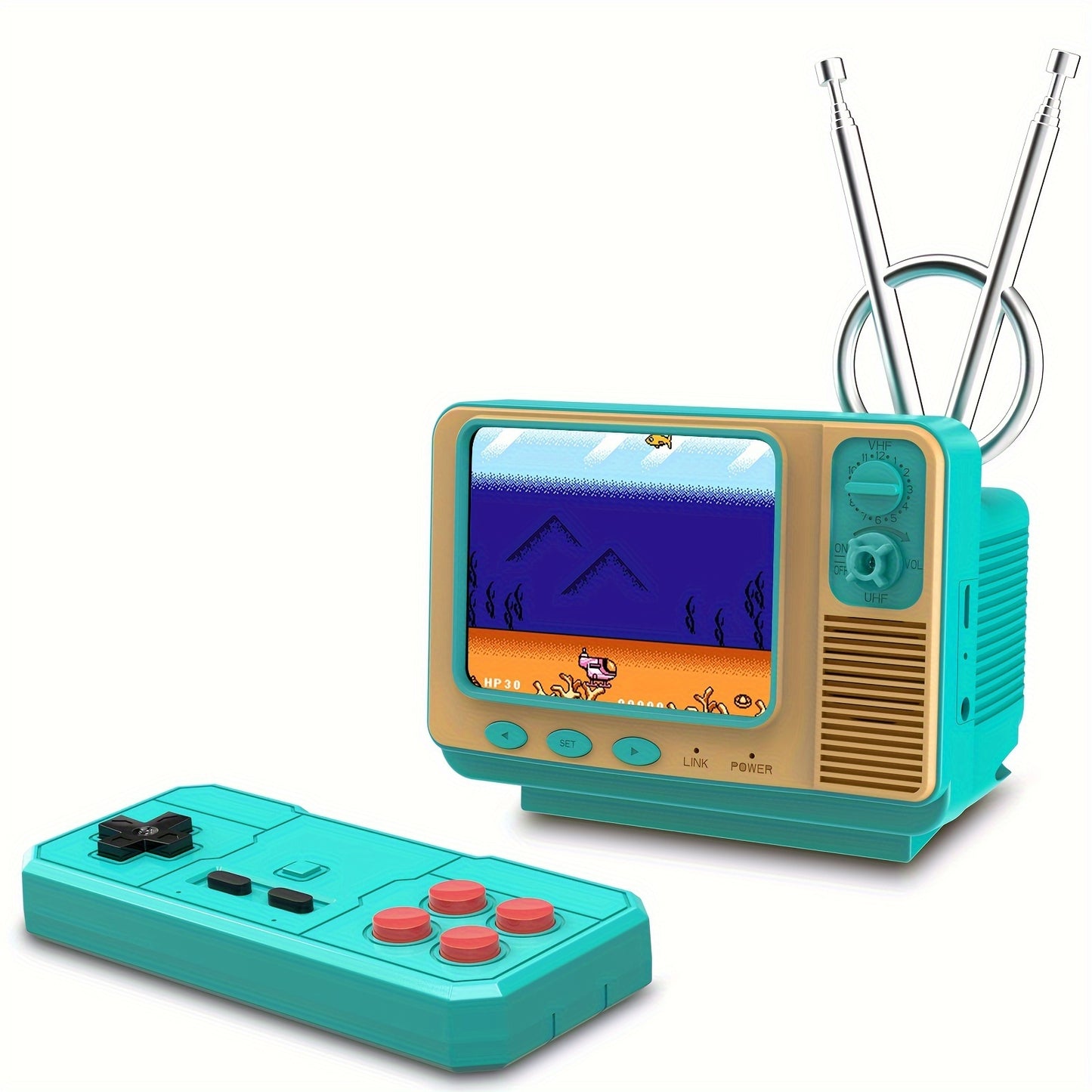 Retro Games Console GV300S Mini TV Style With Handheld Gamepad & AV Output - 3.0 Inch Screen Xmas Gift