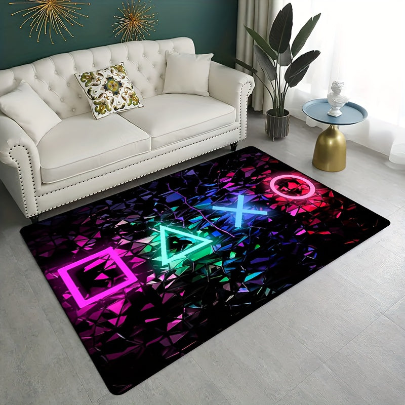 1pc, 3D Player Game Mode Area Rug Anti-slip Game Carpet Player Anti-slip Floor Mat Player Room Decoration Home Decoration Tapestry