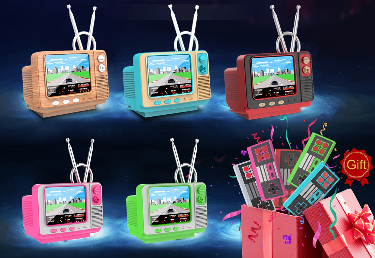 Retro Games Console GV300S Mini TV Style With Handheld Gamepad & AV Output - 3.0 Inch Screen Xmas Gift