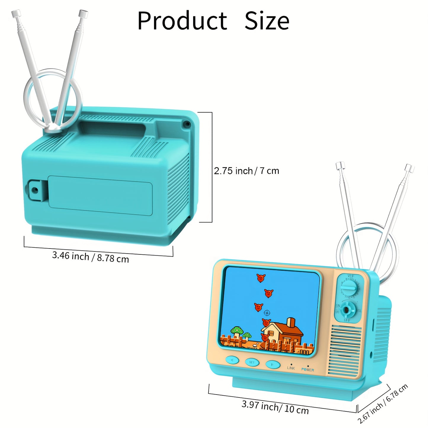 Retro Games Console GV300S Mini TV Style With Handheld Gamepad & AV Output - 3.0 Inch Screen Xmas Gift