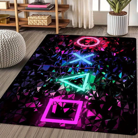 1pc, 3D Player Game Mode Area Rug Anti-slip Game Carpet Player Anti-slip Floor Mat Player Room Decoration Home Decoration Tapestry