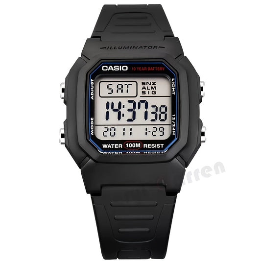Casio Classic Chronograph Watch Womens Digital Sports 50M