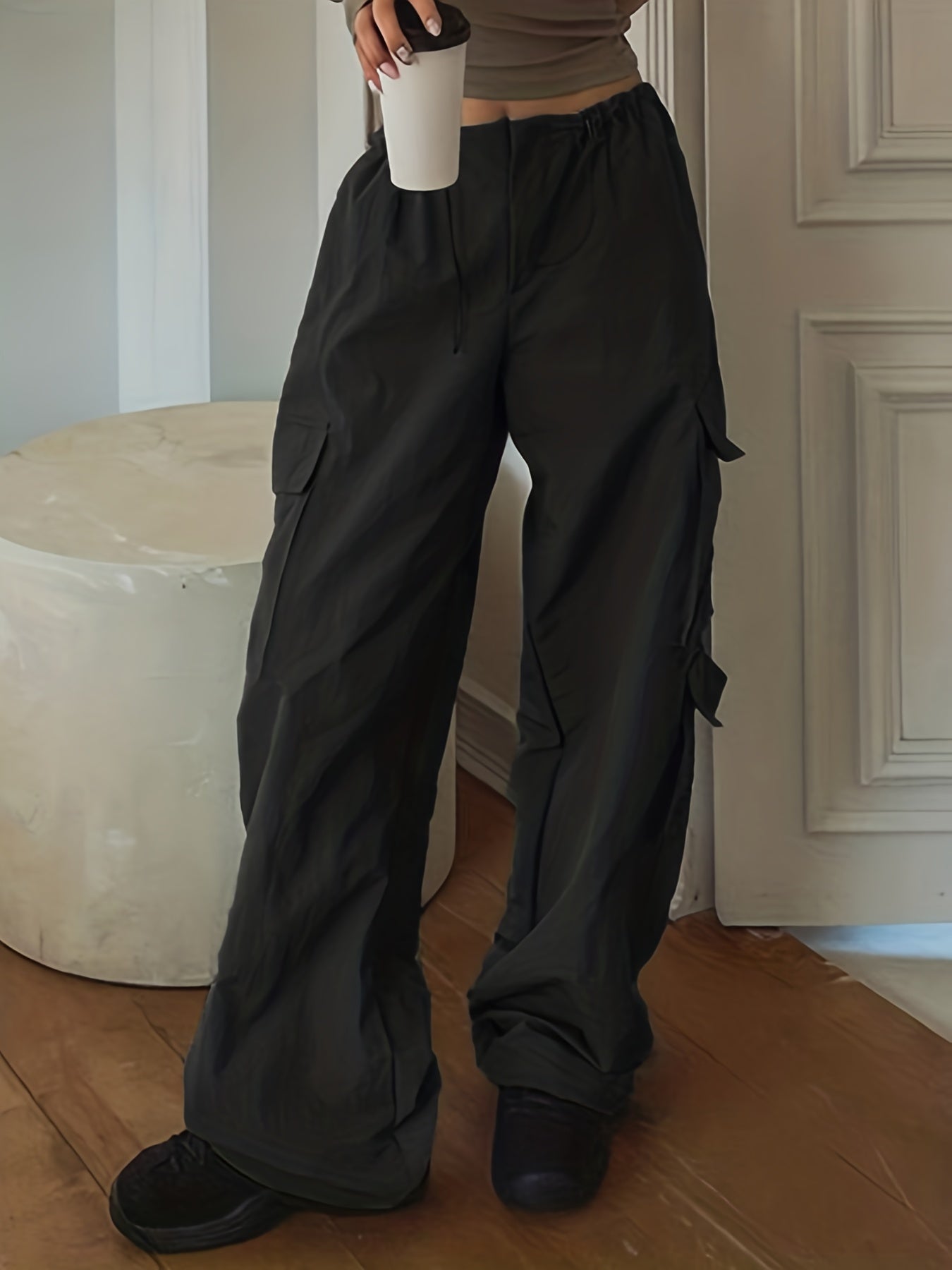 Y2K Cargo Parachute Pants for Women With Pockets All Day