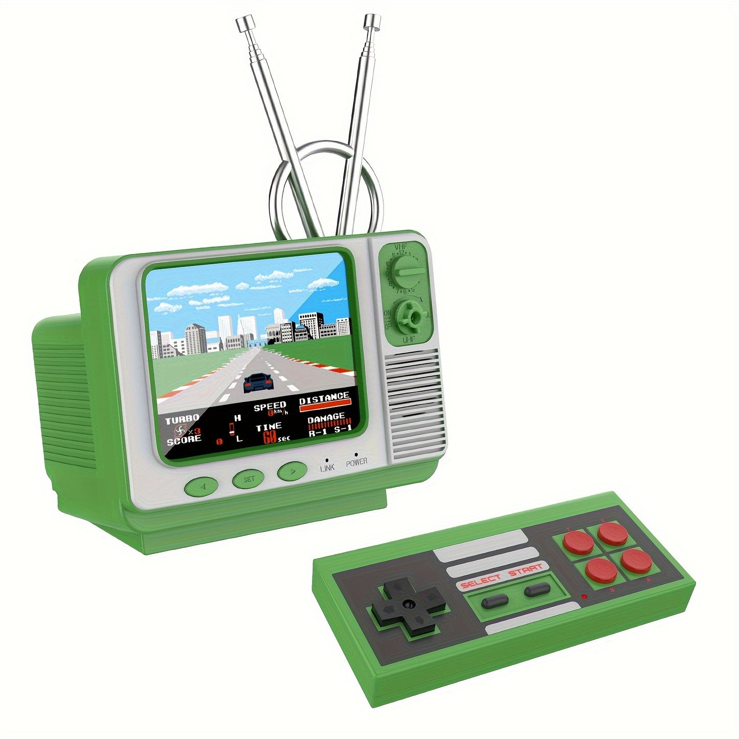Retro Games Console GV300S Mini TV Style With Handheld Gamepad & AV Output - 3.0 Inch Screen Xmas Gift