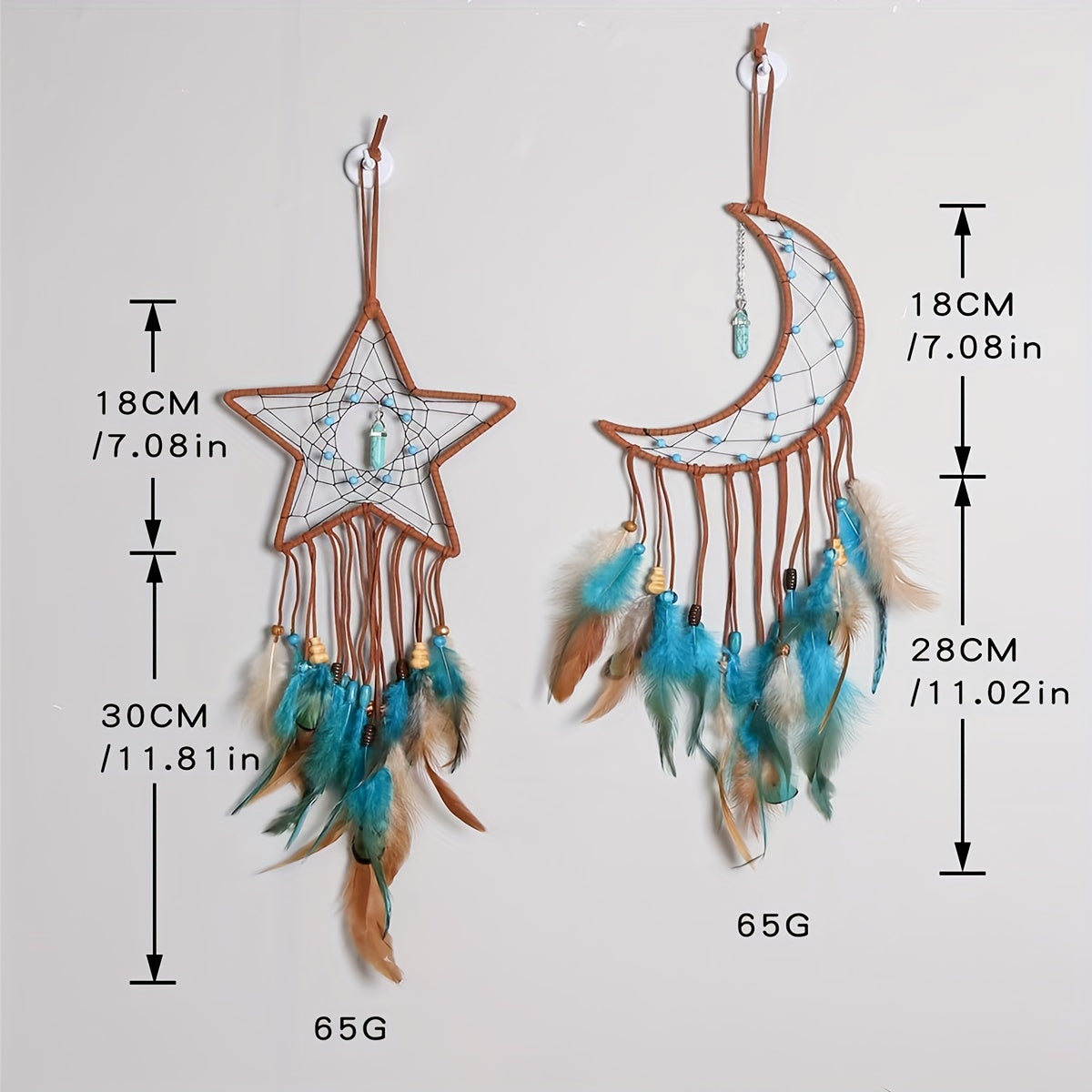 Dream Catcher, Wall Hanging Decoration,  Star Moon Dream Catchers For Bedroom, Ornament Craft Gift Living Room, Bedroom, Dormitory, Classroom, Christmas Wedding Gifts For Girls Boys