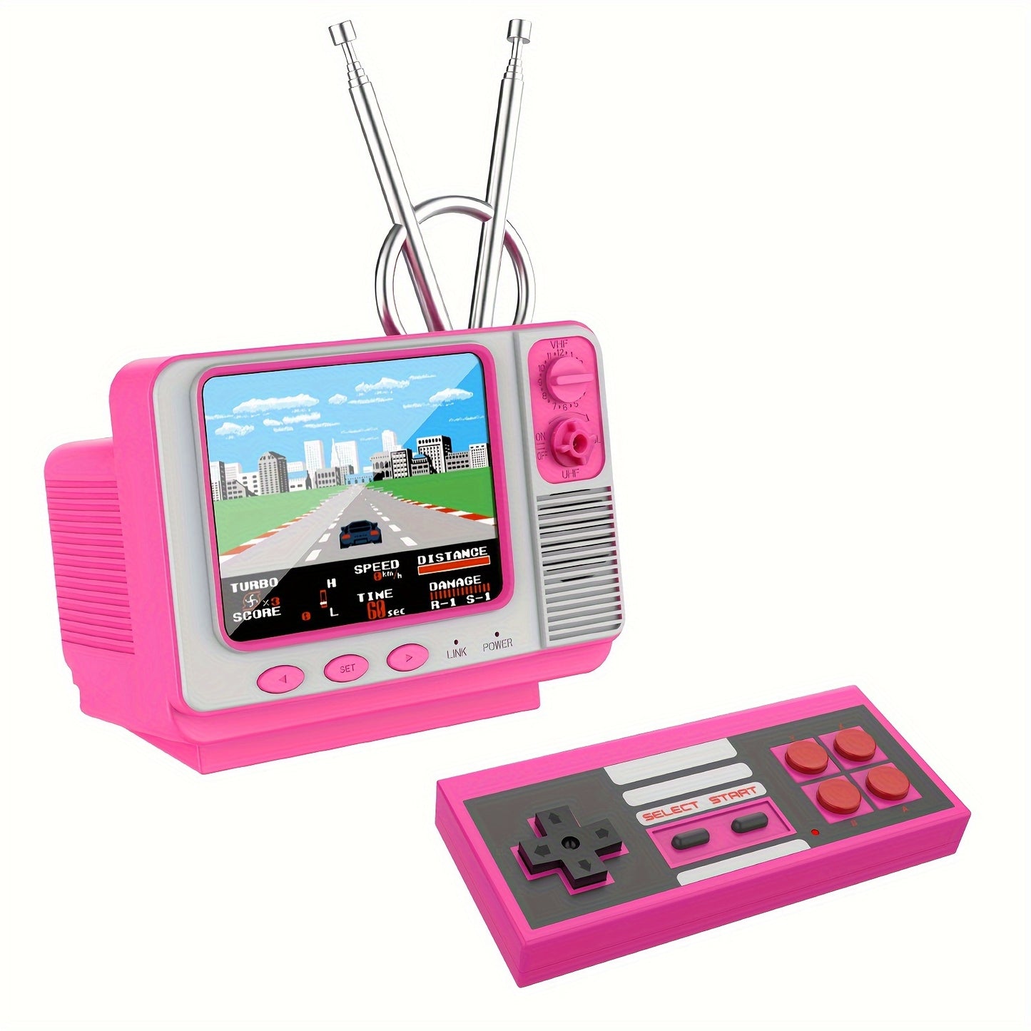 Retro Games Console GV300S Mini TV Style With Handheld Gamepad & AV Output - 3.0 Inch Screen Xmas Gift