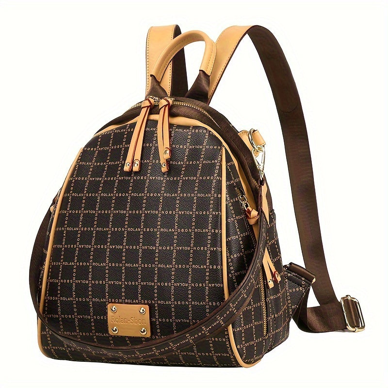 Luxury Small Backpack Purse, Fashion Two-way Shoulder Bag, Women's Shell Handbag Schoolbag Daypack