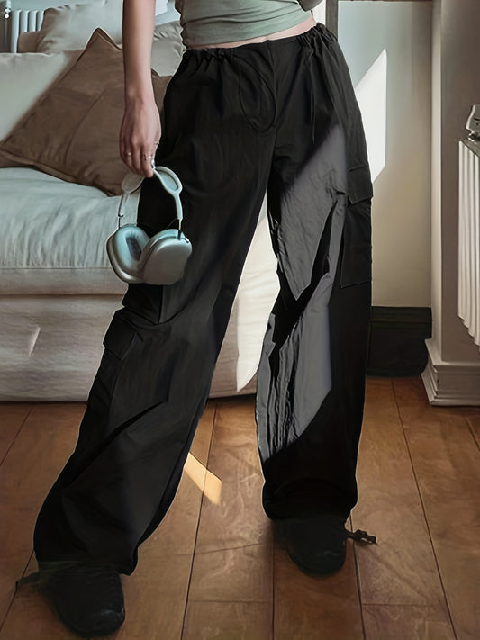 Y2K Cargo Parachute Pants for Women With Pockets All Day