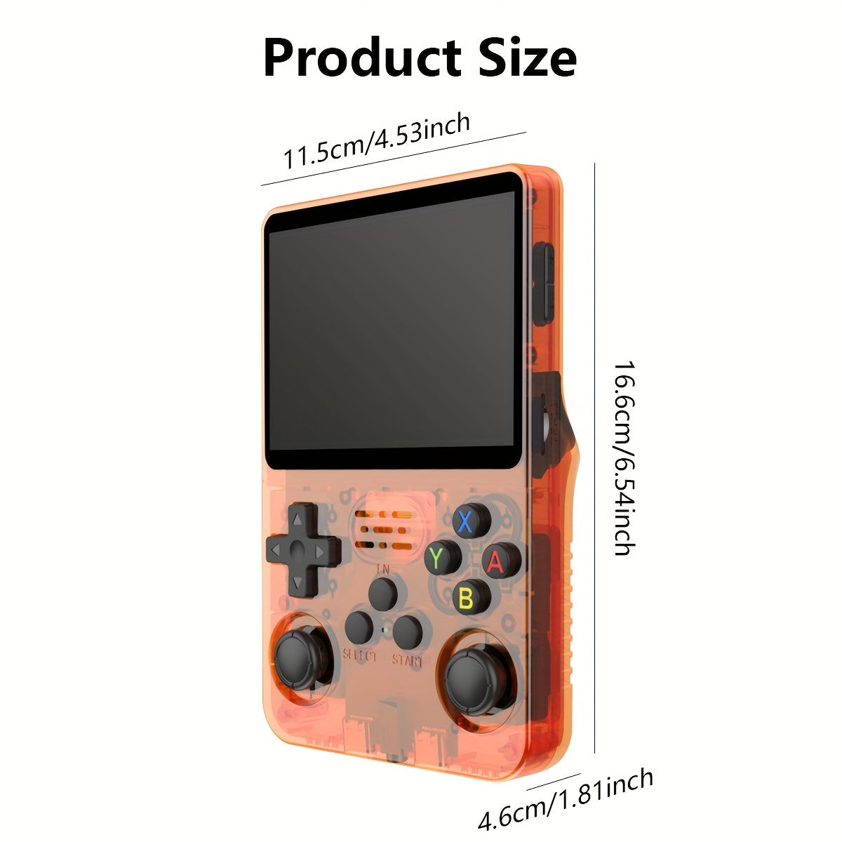 R36S Handheld Game Console 3.5 Inch IPS Screen Retro Game Console Linux System Screen Portable Pocket Video Player Travel Essentials, 128G Extra Large Memory, Perfect Halloween Christmas Gifts