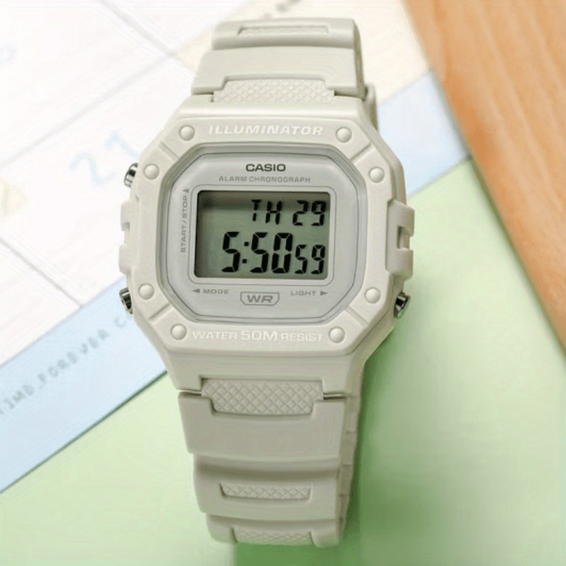 Casio Classic Chronograph Watch Womens Digital Sports 50M