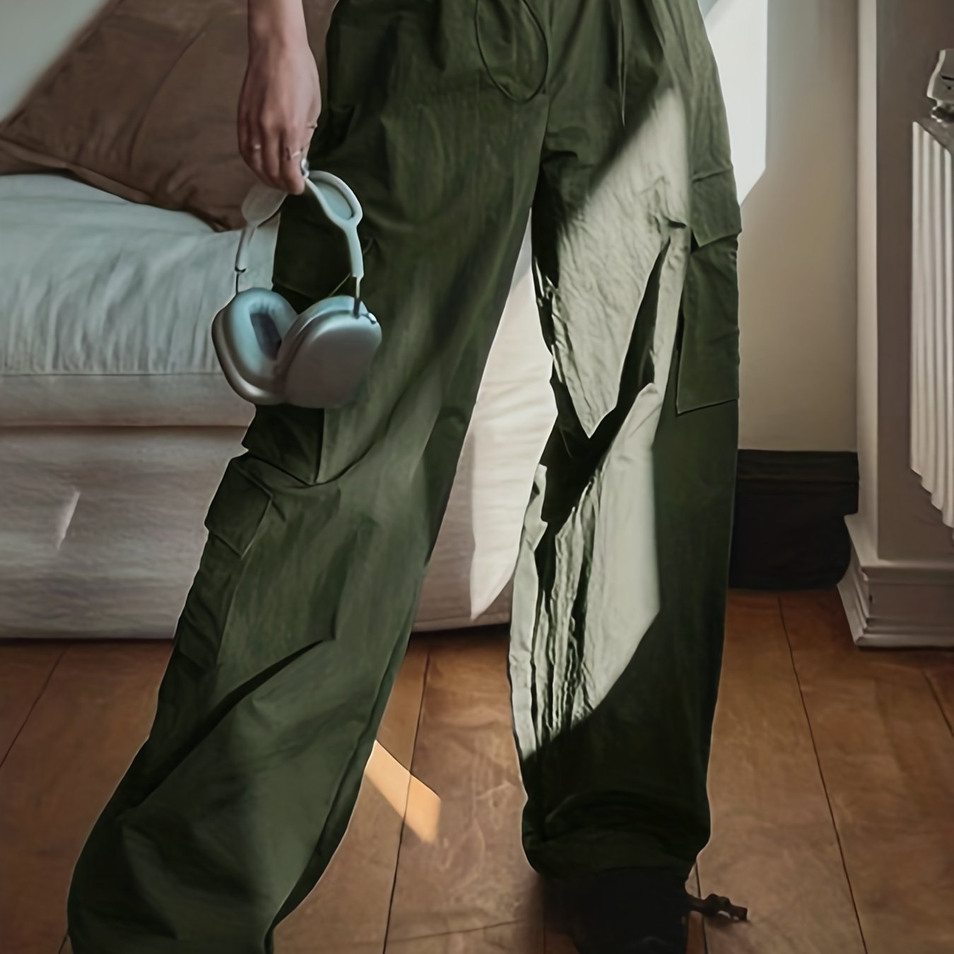 Y2K Cargo Parachute Pants for Women With Pockets All Day