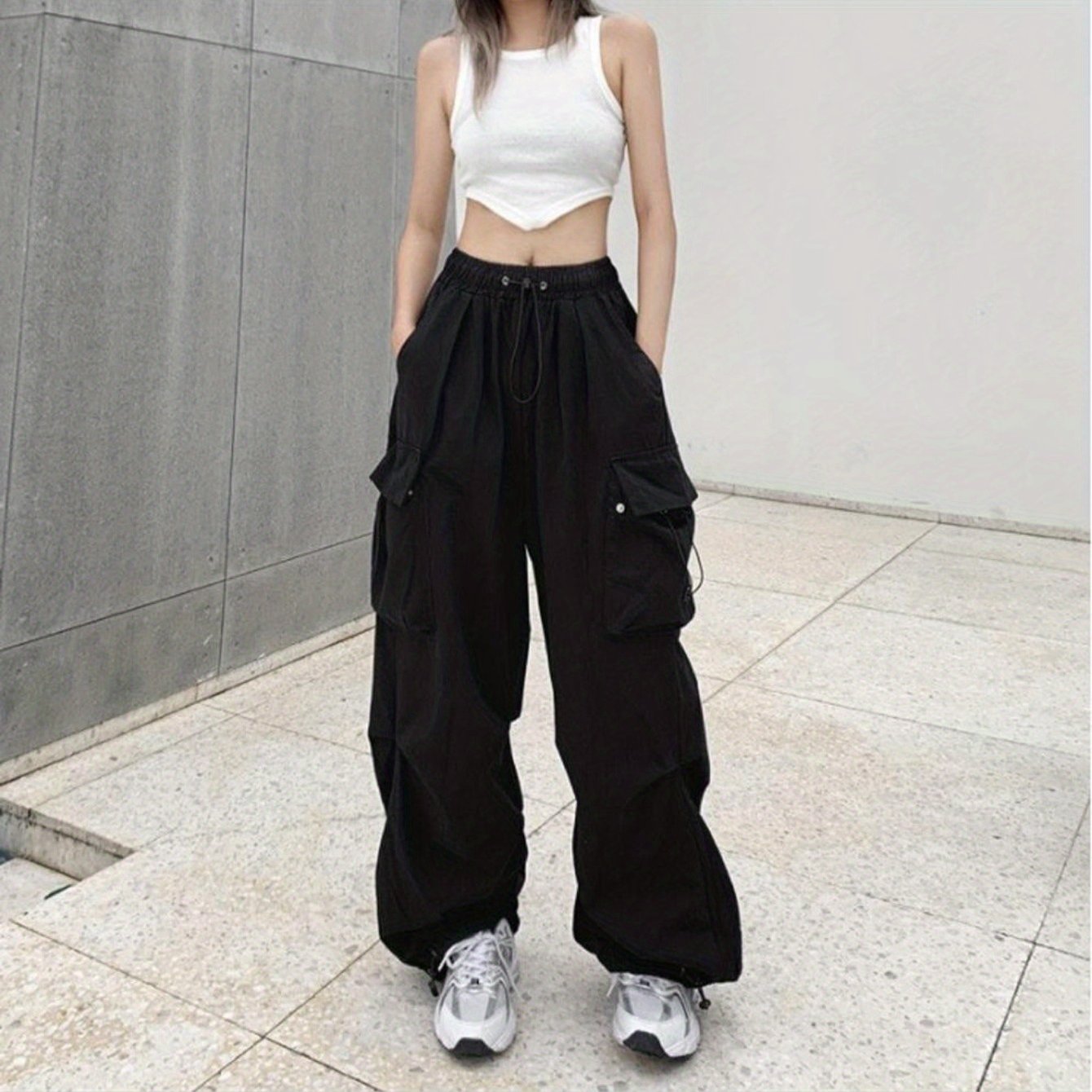 Streetwear Baggy Parachute Pants Wide Leg Joggers For All