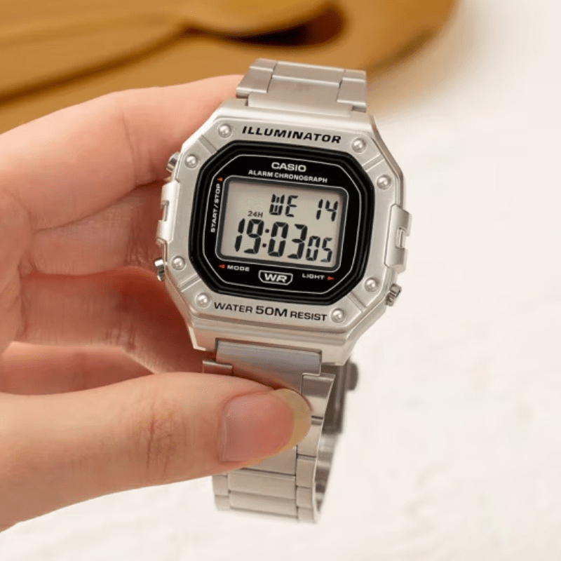 Casio Classic Chronograph Watch Womens Digital Sports 50M
