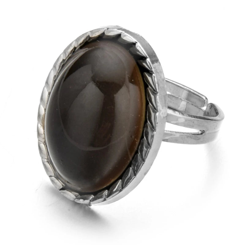 Yinyang Mood Ring Color Change Mood Ring Adjustable Emotion Feeling Changeable Temperature Ring 1PC Dropshipping