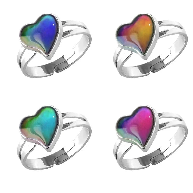 Yinyang Mood Ring Color Change Mood Ring Adjustable Emotion Feeling Changeable Temperature Ring 1PC Dropshipping