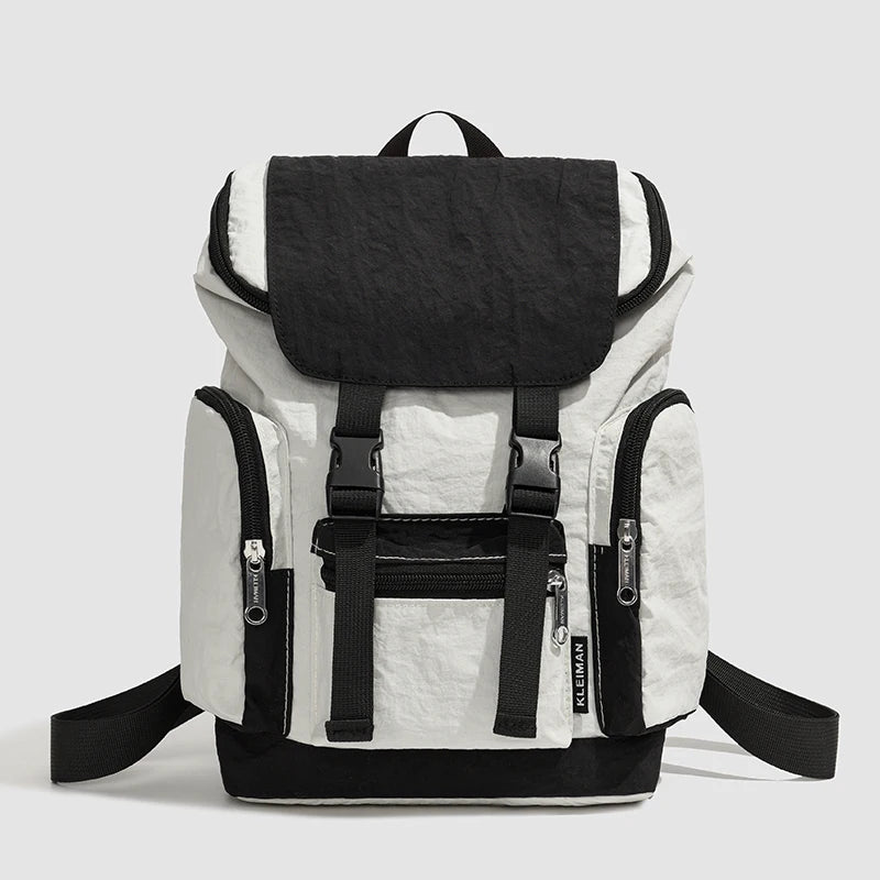 Small shoulder bag for female college students, contrasting colors, high-end feeling, short trip, light weight, outdoor hiking b