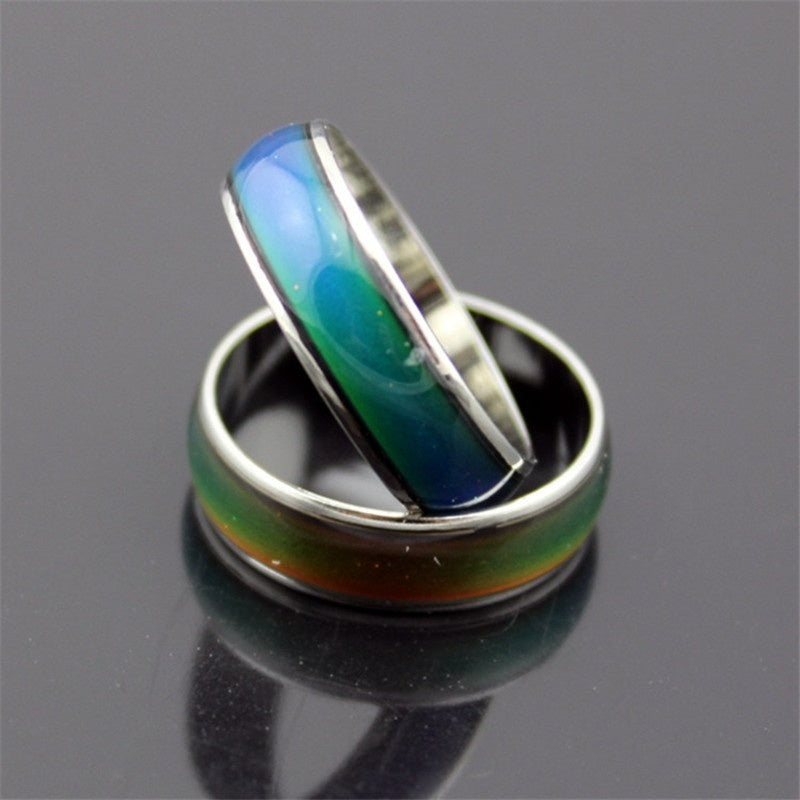 Changing Color Rings Magic Mood Emotion Feeling Temperature Control Changing Rings for Women Men Couples Rings Tone Jewelry