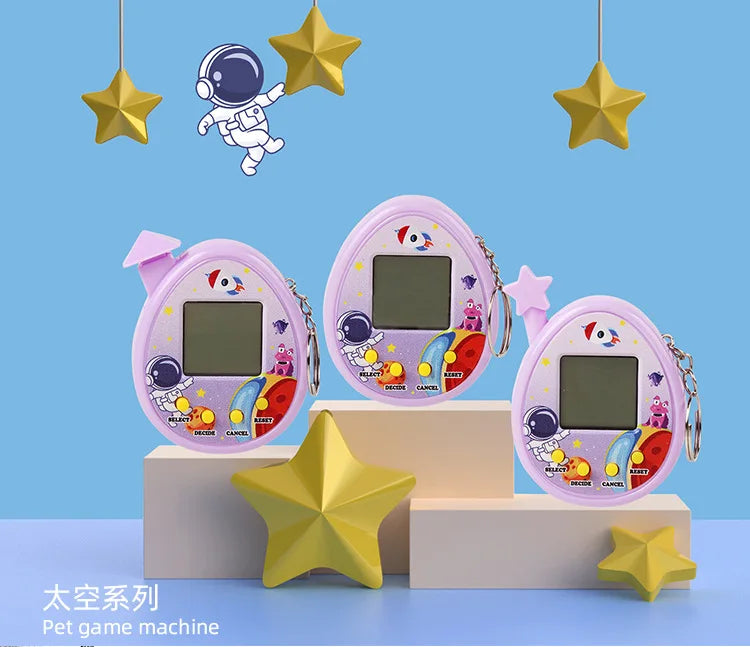 Electronic Pets Game Toys Virtual Tamagotchi Original Digital Animals Toys Mini Screen Game Machine Keychain Children's Toys