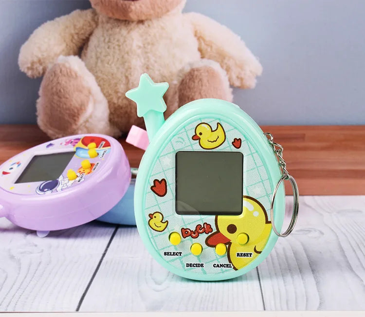 Electronic Pets Game Toys Virtual Tamagotchi Original Digital Animals Toys Mini Screen Game Machine Keychain Children's Toys